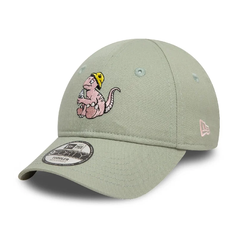Gentlemen's Fedora HatsToddler New Era Dinosaur Pastel Green 9FORTY Adjustable Cap