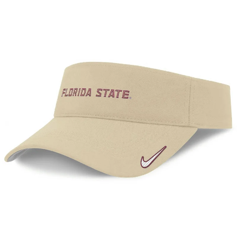 Designer Trucker HatsNike Men's Florida State Adjustable Dri-fit Ace Visor - Vegas Gold
