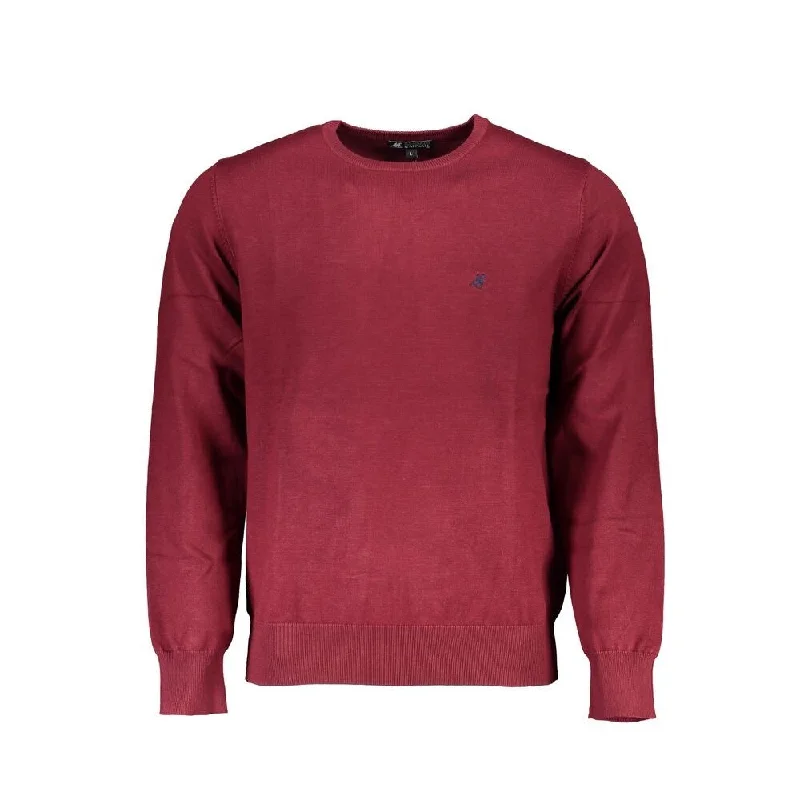 Warm Men's Hooded SweatersU.S. Grand Polo Red Nylon Men's Sweater