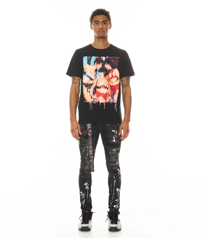 Men's Shirts with Antimicrobial TreatmentShort Sleeve Crew Neck Tee " S&D Rock N Roll"
