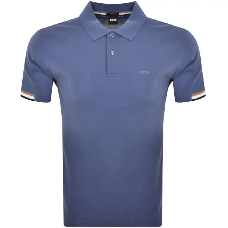 Layered Men's VestsHugo Boss Men's Parlay 147 Pique Cotton Short Sleeve Polo Shirt, Blue