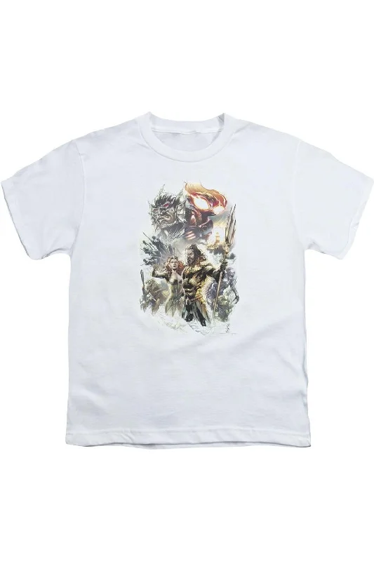 Men's Shirts with Belt LoopsAquaman Movie King Of Atlantis Short Sleeve Youth Tee / T-Shirt