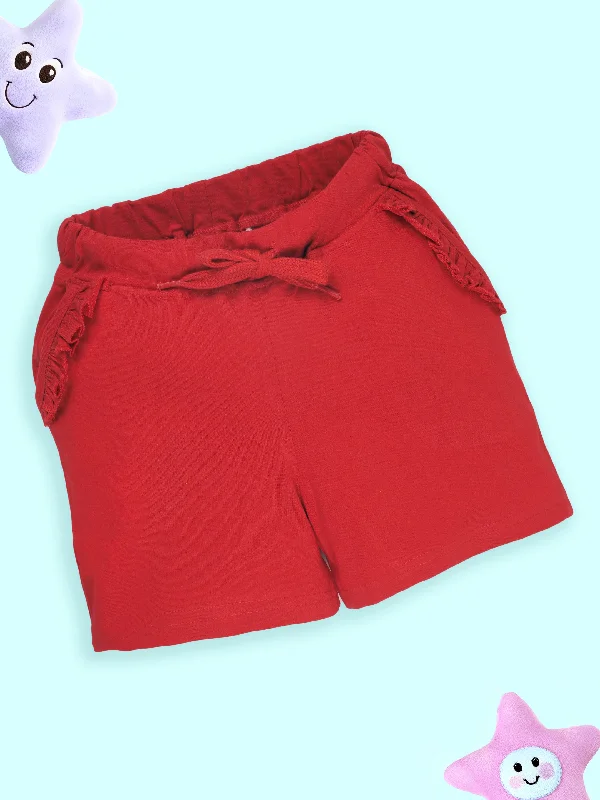 High-Quality Men's Swim ShortsGirls Cotton Frill Pocket Hot Shorts