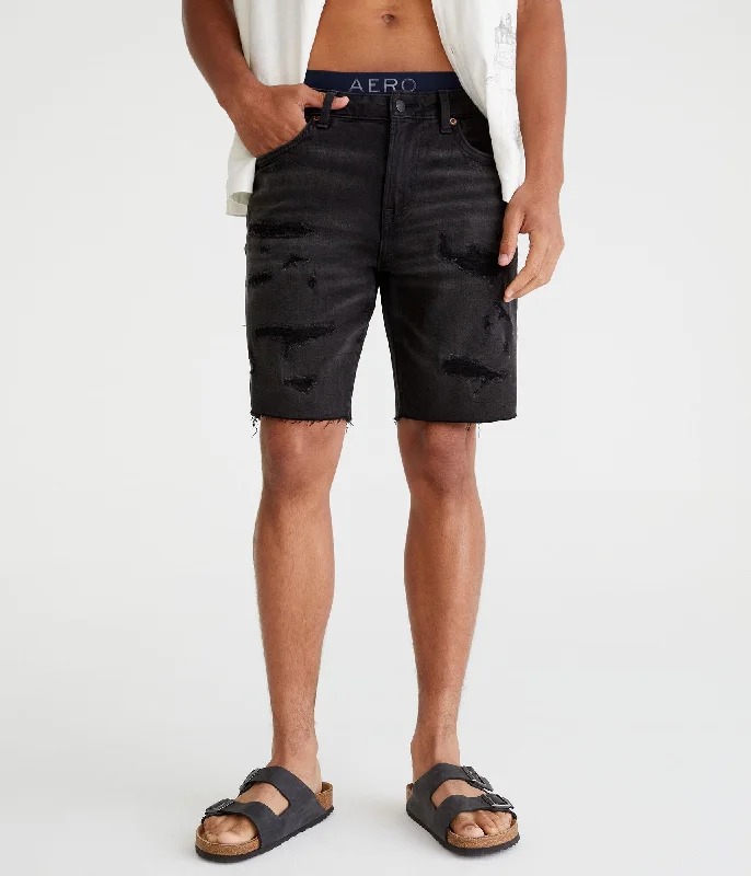 Men's Casual Short Pants for LoungingAeropostale Premium Air Denim Shorts 9"