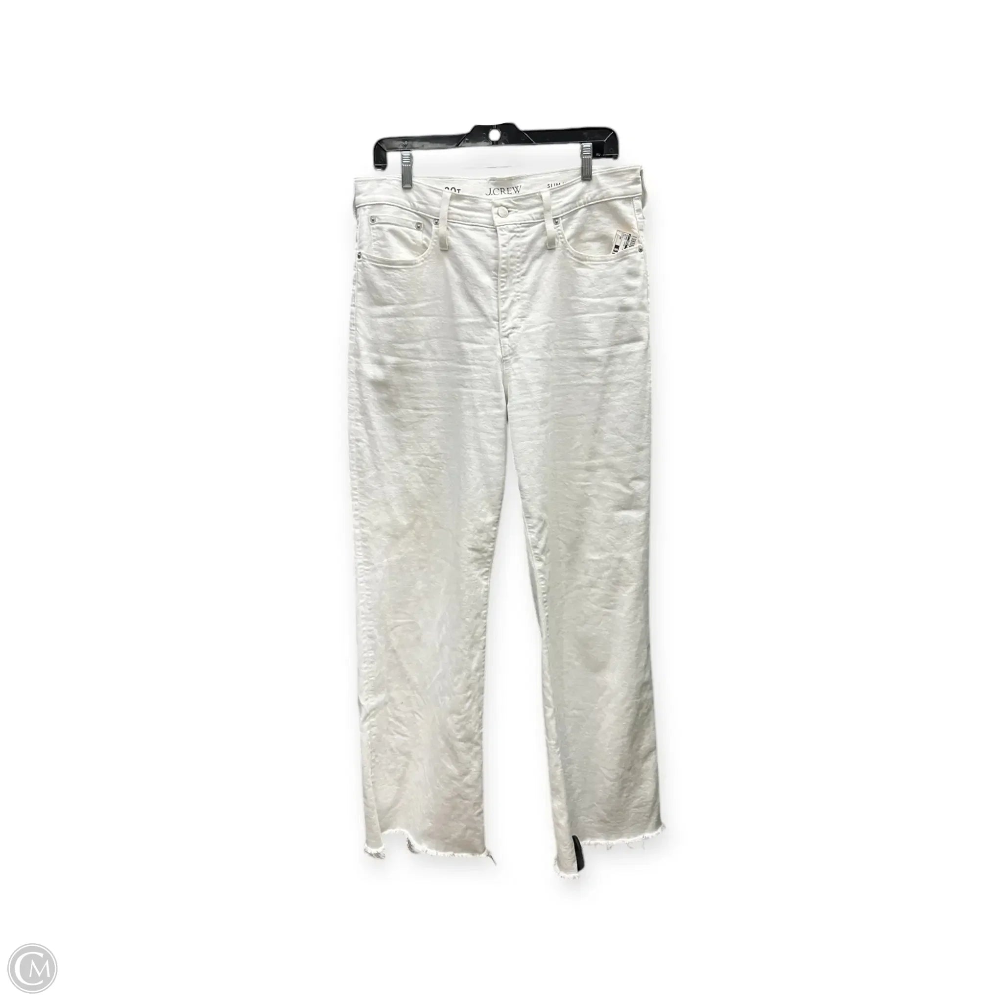 Casual Ripped Men's JeansJeans Wide Leg By J. Crew In White, Size: 30