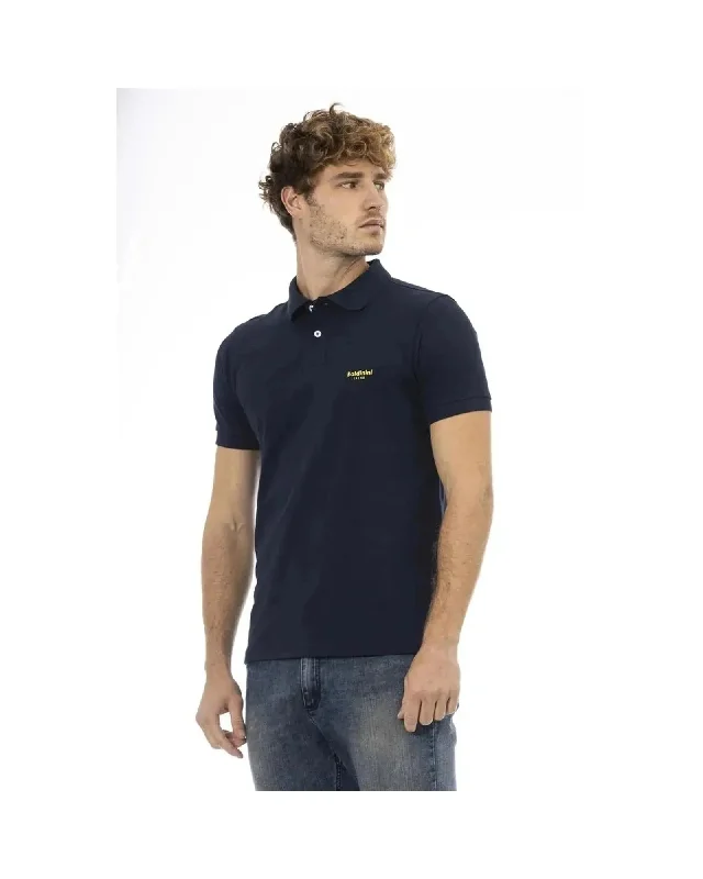Men's Shirts with Logo EmbossmentsBaldinini Trend Men's Blue Cotton Polo Shirt - 3XL
