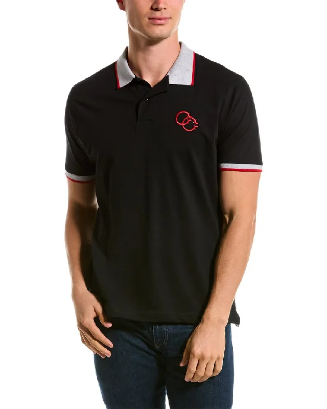 Men's Shirts with Roll-Up SleevesCavalli Class Tipped Polo Shirt