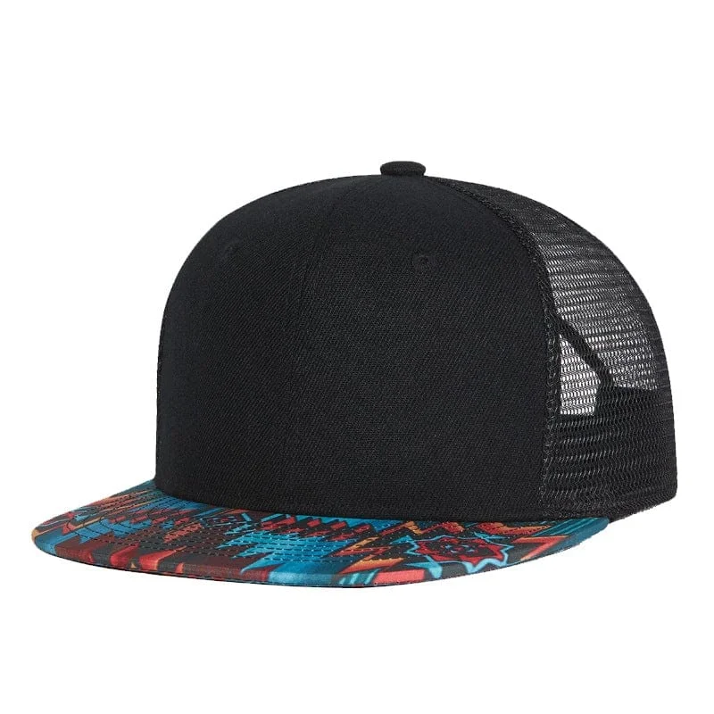 Stylish Trucker CapsMen's Street Fashion Double Color Mesh Cap