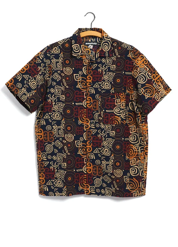 Men's Breathable Shirts for Warm ClimatesMECHANIC SHIRT | Shawn Print Short Sleeve Shirt | Multi