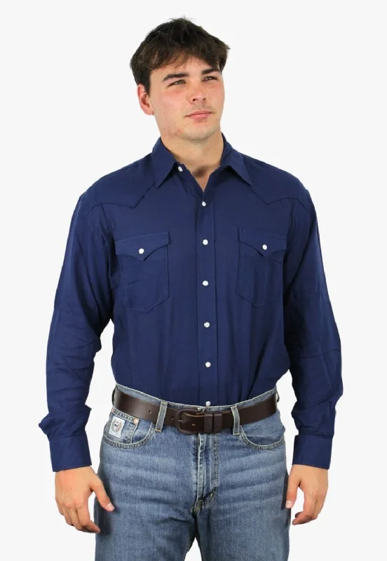 Men's Unique Dress Shirts for a Statement LookRough Stock Mens Snap Long Sleeve Shirt