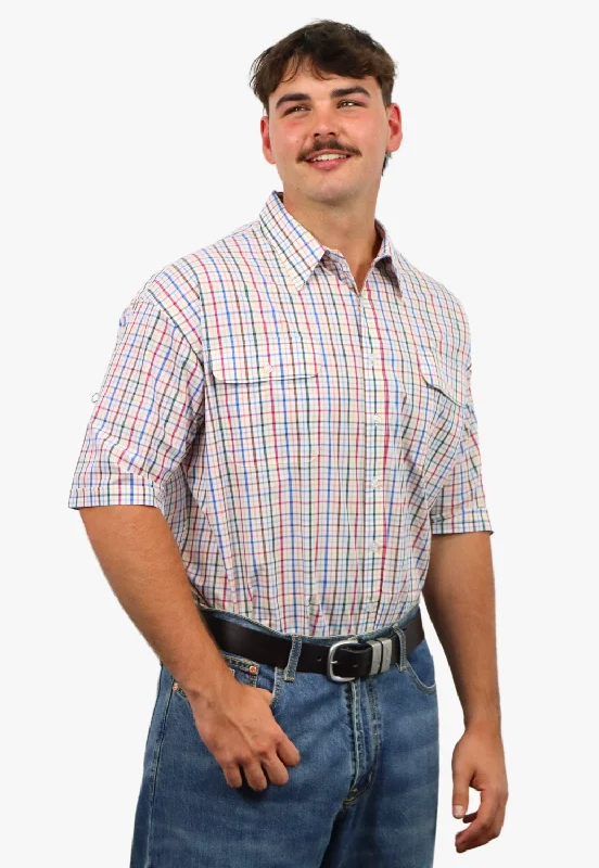 Men's Cufflink-Ready Shirts for Formal EventsBisley Mens Short Sleeve Shirt