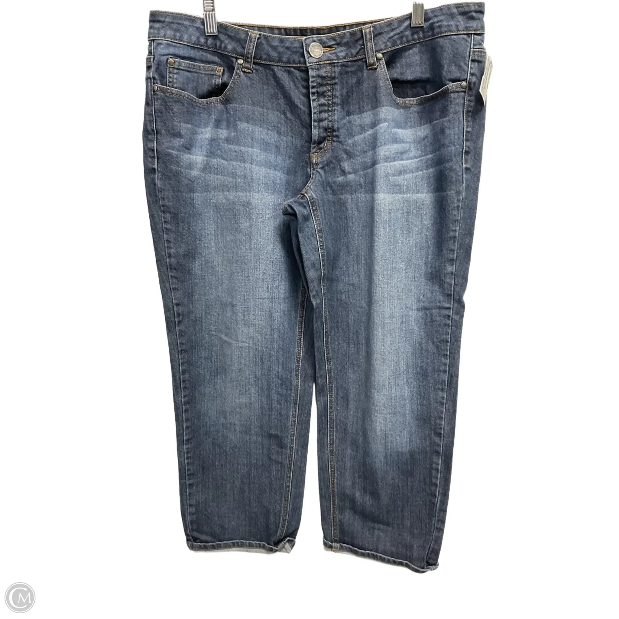 Inexpensive Men's JeansJeans Cropped By Eddie Bauer In Blue Denim, Size: 12
