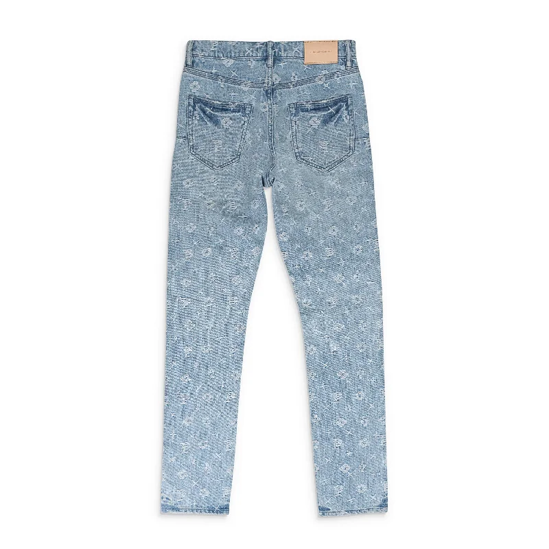 Rip and Tear Men's JeansMONOGRAM LT INDIGO SKINNY JEANS