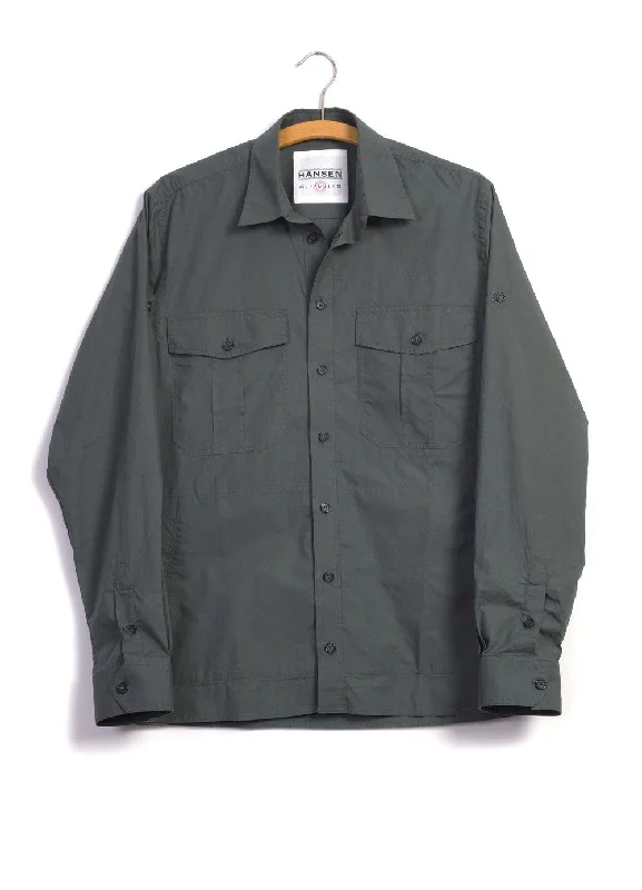 Men's Pattern Mixing Shirts for Creative StyleSTEVEN | Lightweight Ranger Shirt | Faded Army