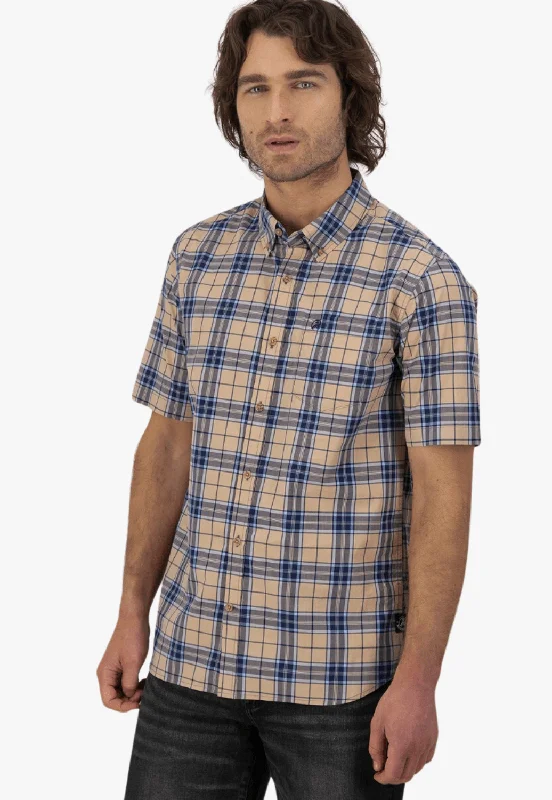 Men's Cowboy Shirts for Western StyleSwanndri Mens Grendon Short Sleeve Shirt