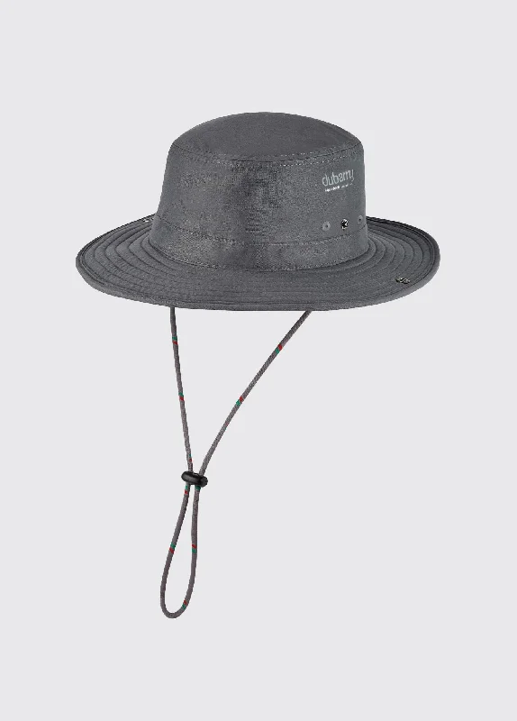 Comfortable Fisherman HatsGenoa Brimmed Sun Hat - Graphite