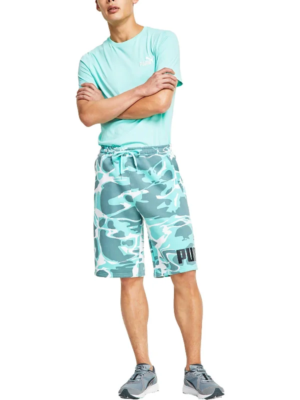 Everyday Wear Men's Casual ShortsMens Regular Fit Camouflage Flat Front
