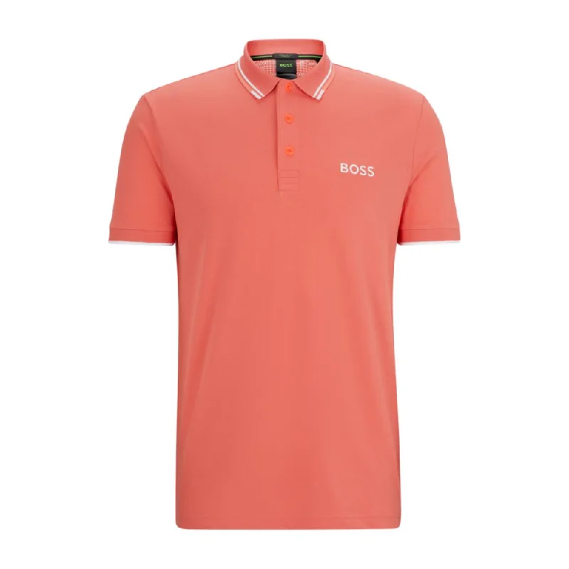 Men's Shirts with Wrinkle-Resistant FabricPolo shirt with contrast logos