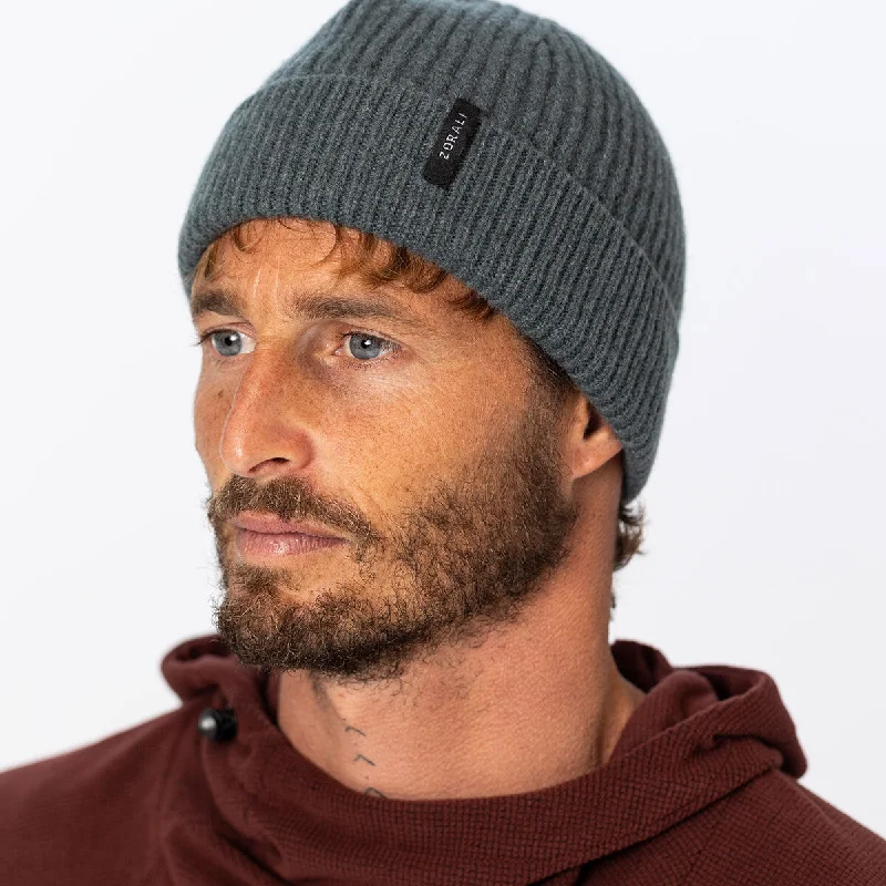 Cheap Winter HatsMens Merino Beanie Forest Marle