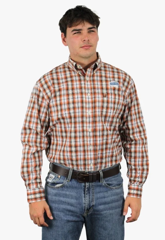 Casual Men's Button-Down ShirtsRough Stock Mens Plaid Long Sleeve Shirt