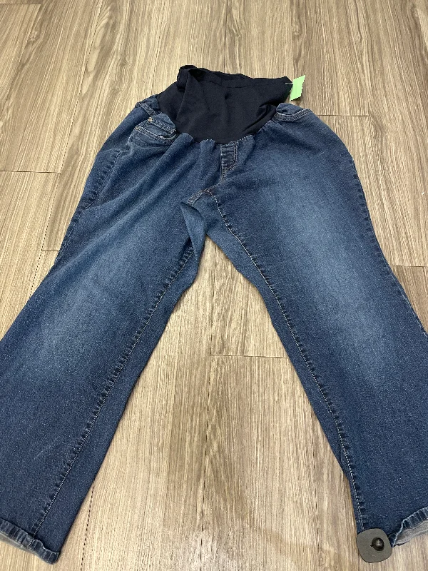 Men's Jeans Made from Recycled MaterialsBlue Jeans Flared Indigo Blue, Size 3x