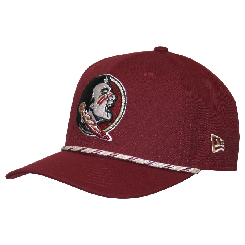 Casual Fedora Hats for MenNew Era Men's Seminole Logo 970SS Adjustable Cap - Garnet