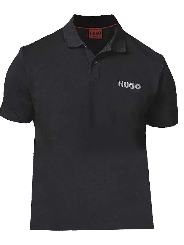 Comfortable Men's Polo ShirtsHugo Men's Drocholo Logo Short Sleeve Polo T-Shirt, Black