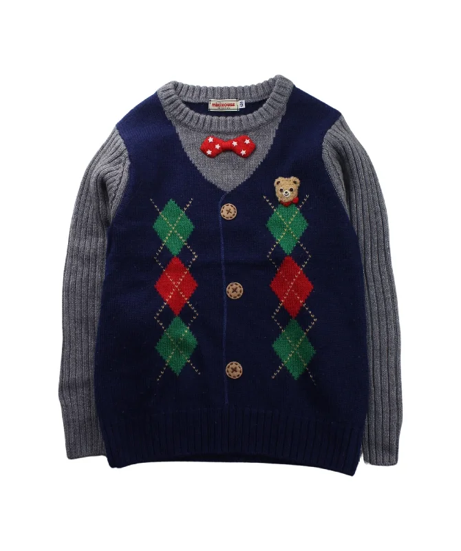 Men's Sweaters with Tapered ShapesMiki House Knit Sweater 5T - 6T