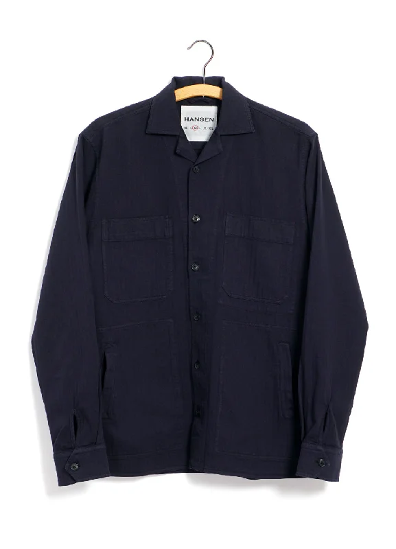 Durable Men's Work ShirtsSAMMO | Casual Over Shirt | Navy