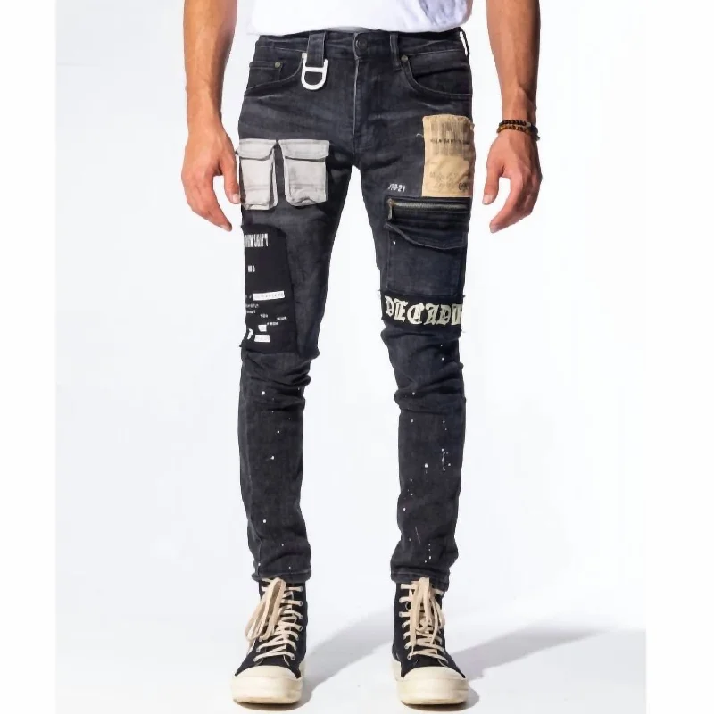 Men's Jeans for SportsMen's Decadence Denim Jean In Jet Black/combo