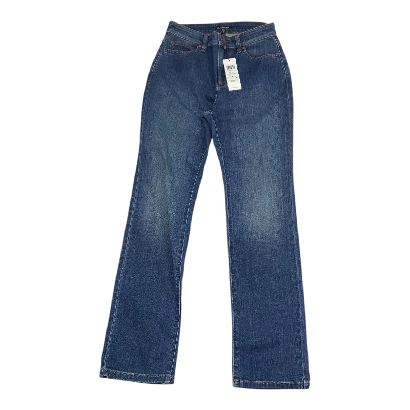 Cool Distressed Men's JeansJeans Designer By Eileen Fisher In Blue Denim, Size: 2
