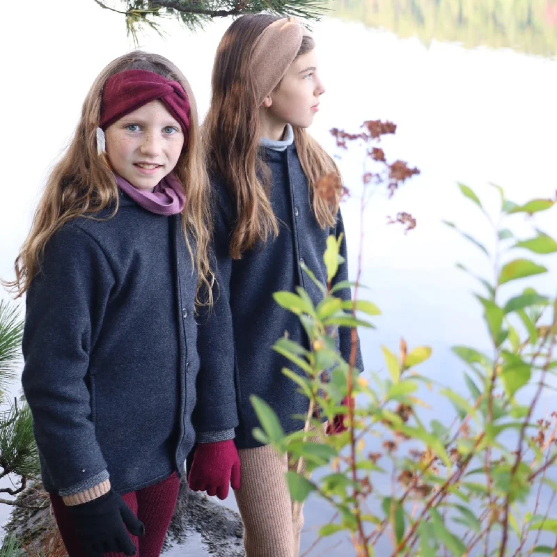 Men's Sweaters with Button-Down PlacketsDisana Toddler/Child Hooded Jacket, Organic Merino Boiled Wool
