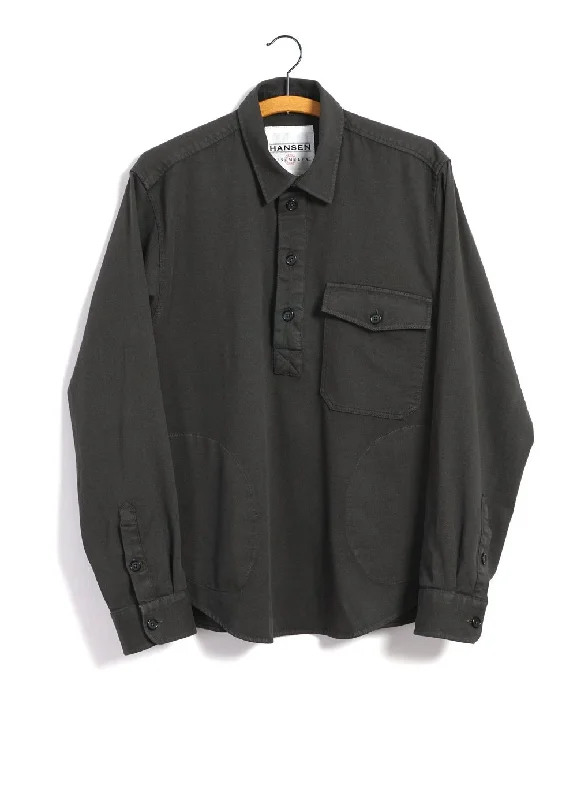 Men's Patterned Button-Down Shirts for Added InterestROBERT | Casual Pull-on Shirt | Dark Forest