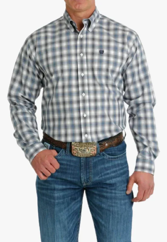 Men's Casual Friday Shirts for Relaxed Office DaysCinch Mens Plaid Long Sleeve Shirt