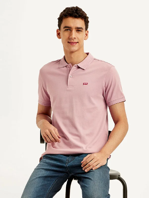 Men's Shirts with Cowl NecksMen's Solid Slim Fit Polo T-shirt
