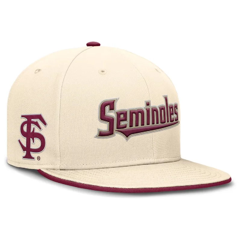 Elegant Top Hats for WeddingsNike Seminoles Logo Dri-fit True Fitted Baseball Cap - Natural