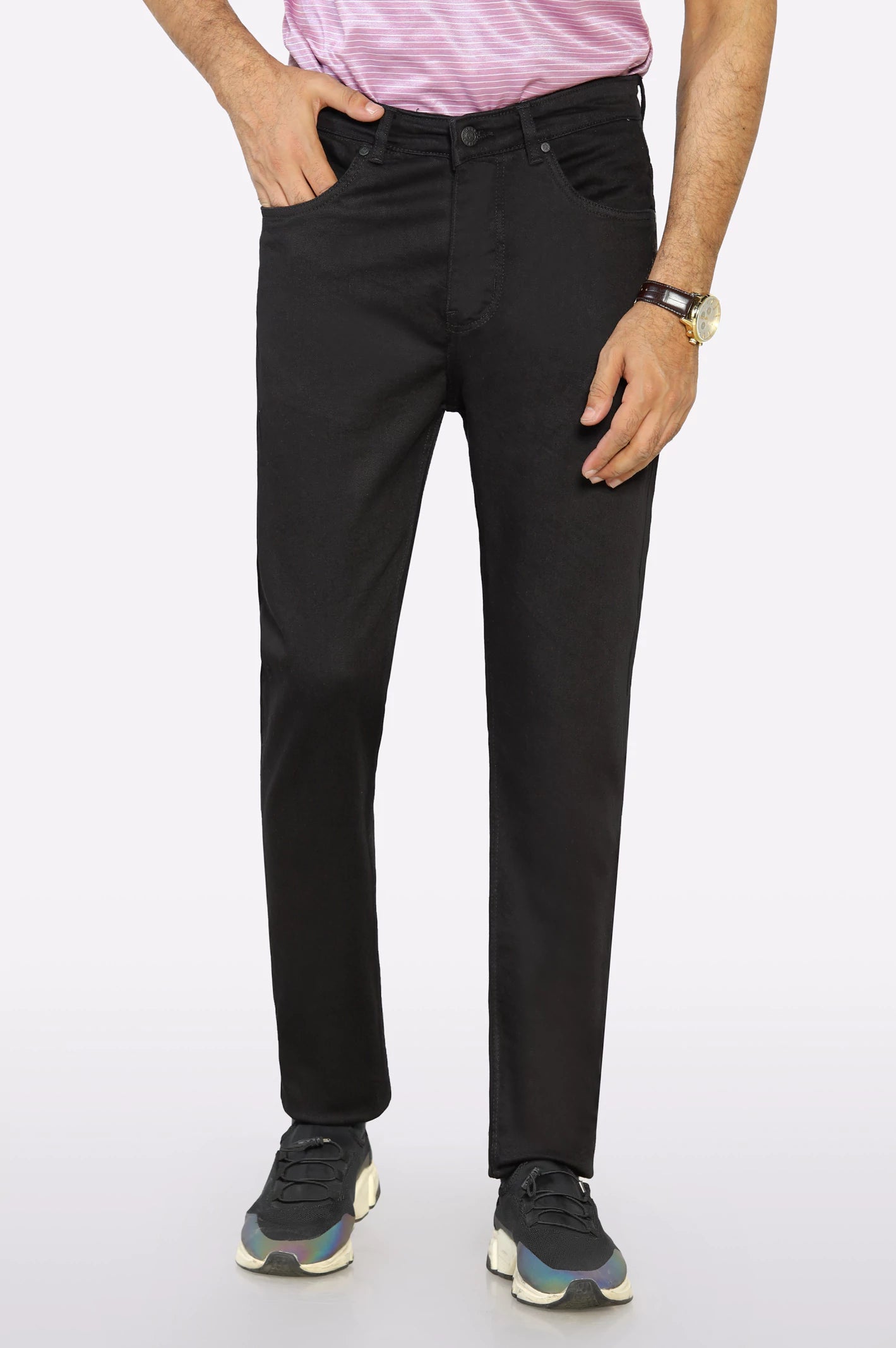 High-Waisted Men's JeansBlack Smart Fit Jeans