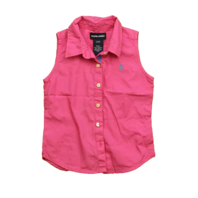 Men's Shirts with Rounded HemlinesRalph Lauren Girls Pink Polo Shirt