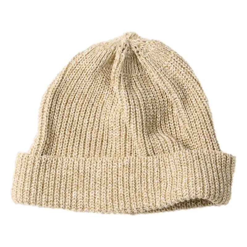 Stylish Trucker CapsRecycled Cotton Marl Beanie Beige