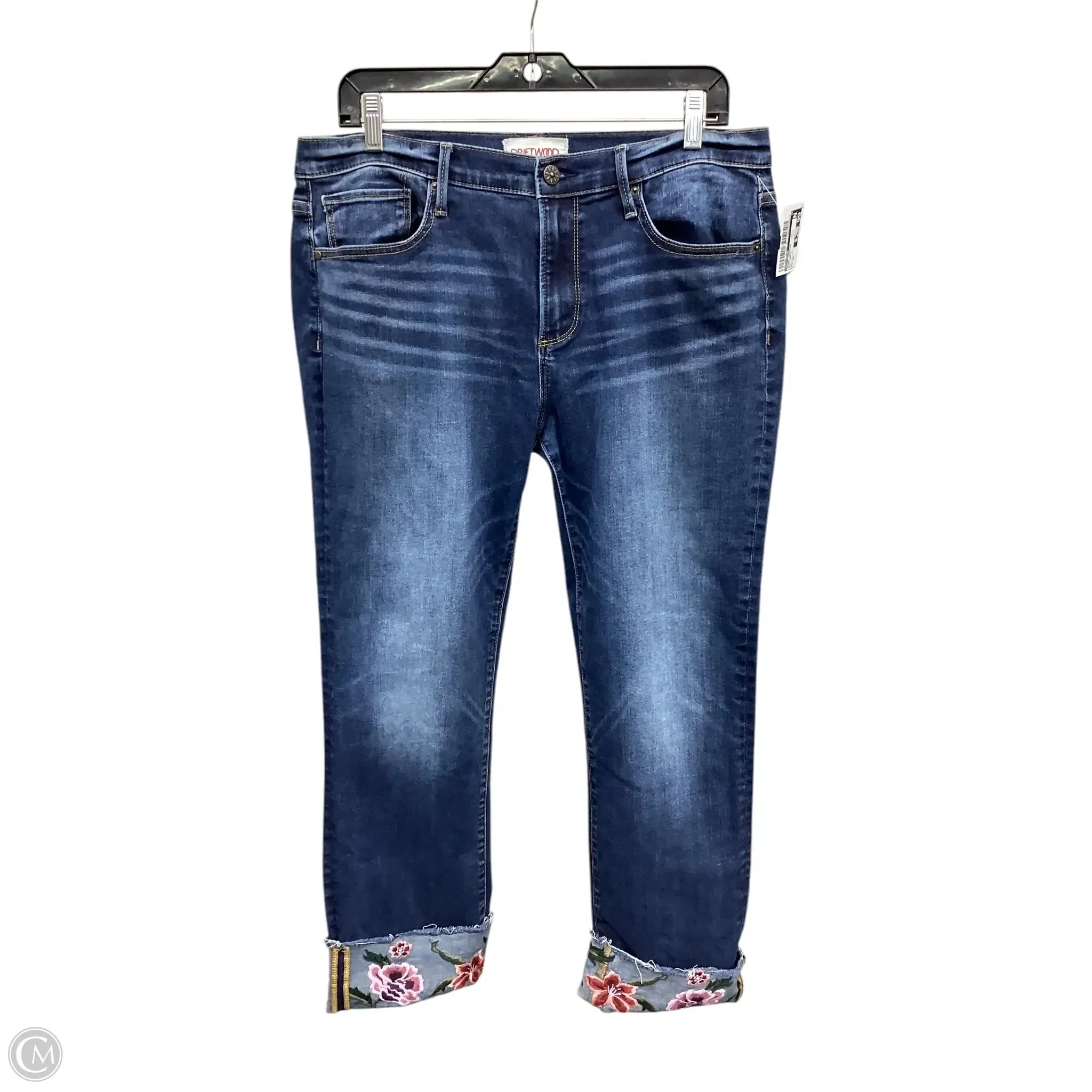 Yoked Back Men's JeansJeans Cropped By Driftwood In Blue Denim, Size: 10