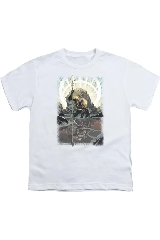 Lightweight Men's Linen ShirtsJustice League of America Brightest Day Aquaman Short Sleeve Youth Tee / T-Shirt