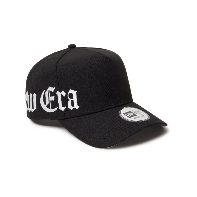 Patterned Beanie CapsNew Era Japan Essential Black 9FORTY A-Frame Adjustable Cap