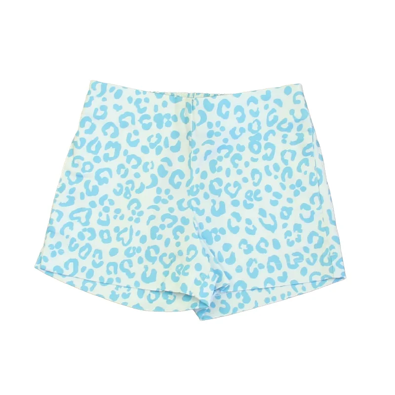 Quick-Dry and Breathable Men's Running ShortsClassic Prep Girls Robin' Egg Leopard Shorts Size: 2-5T