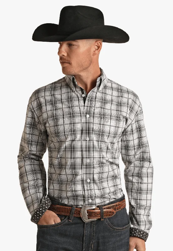 Men's Slim-Fit Shirts for a Flattering ShapeRough Stock Mens Long Sleeve Shirt