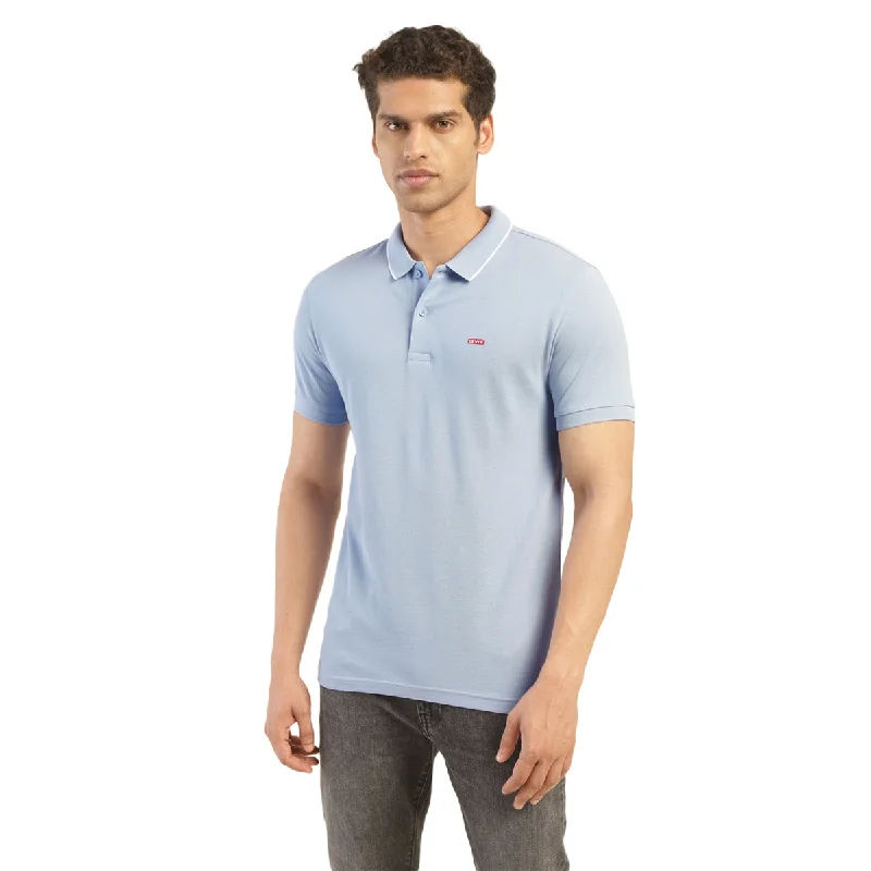 Men's Three-Quarter Sleeved TopsMen's Solid Polo T-shirt