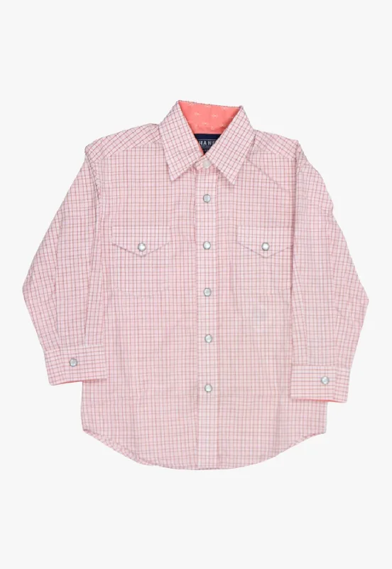 Men's Designer Dress Shirts for High-End FashionPanhandle Boys Check Button Down Long Sleeve Shirt