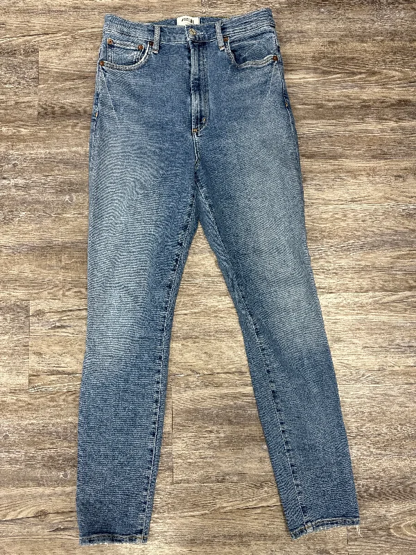 Dark Indigo Men's JeansJeans Designer By Agolde In Blue Denim, Size: 4