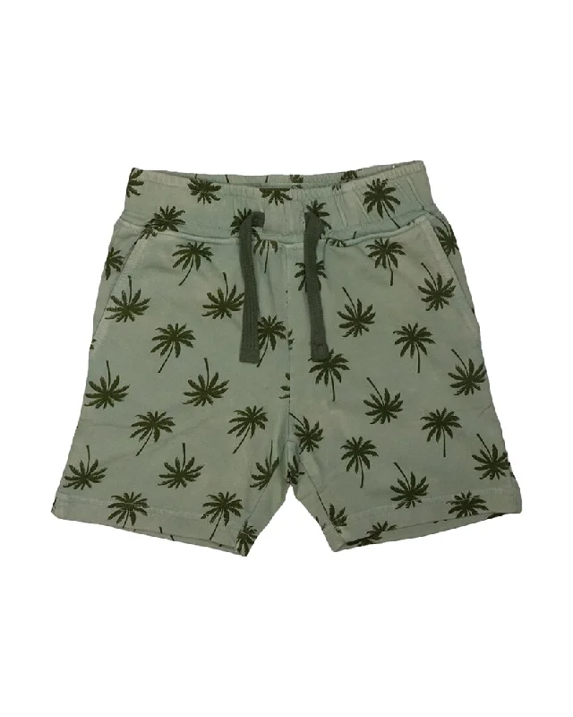 Men's Summer-Ready Linen and Cotton ShortsMish Mish Palm Print Enzyme Short