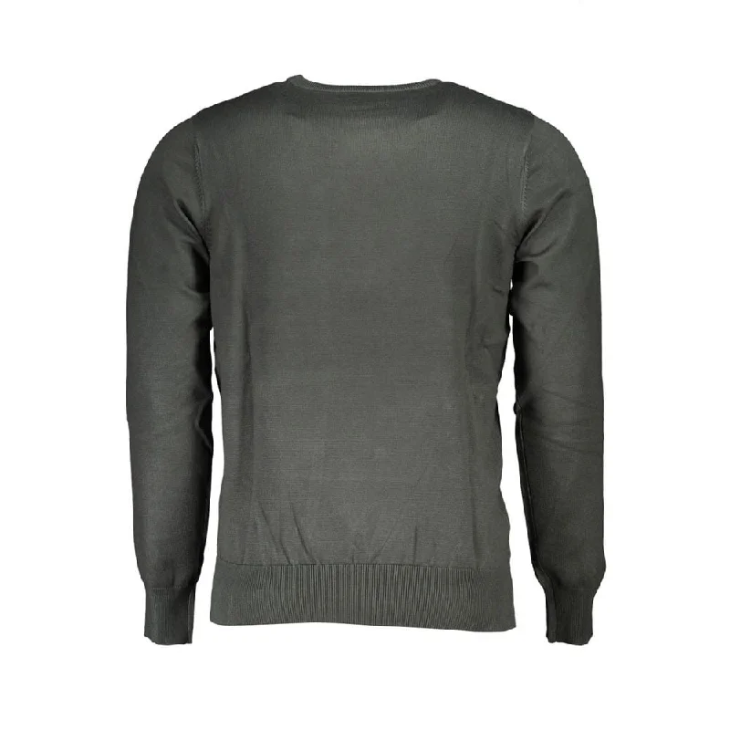 Men's Sweaters with Tailored FitsU.S. Grand Polo Green Nylon Men's Sweater