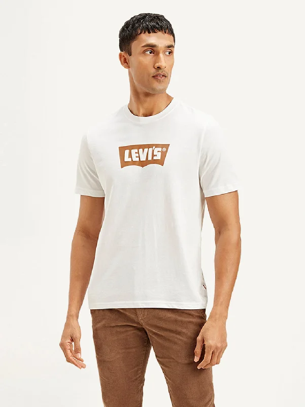 Men's Shirts for CampingMen's Brand Logo Crew Neck T-shirt